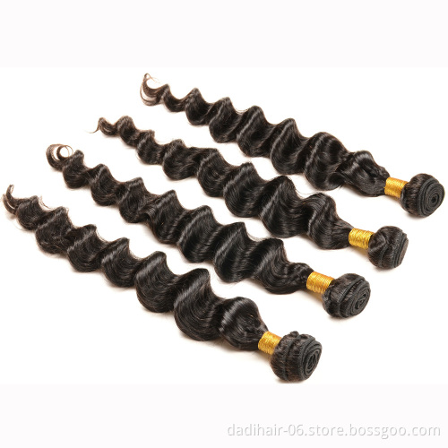 Adorable Ocean Water Wave Human Hair 7A Unprocessed hair bulk Tangle Free loose deep curly remy hair